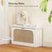 Banco Zapatero MDF, Lino Sintético HOMCOM Banco Zapatero MDF, Lino Sintético HOMCOM Blanco