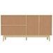 Aparador Naturaleza de Madera con 3 Puertas Correderas de Ratán 155 Aparador Naturaleza de Madera con 3 Puertas Correderas de Ratán 155 Madera