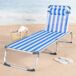 Aktive - Pack 2 tumbonas playa plegables aluminio 5 posiciones Aktive - Pack 2 tumbonas playa plegables aluminio 5 posiciones Azul