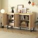 Aparador Naturaleza de Madera con 4 Puertas de Ratán Natural Aparador Naturaleza de Madera con 4 Puertas de Ratán Natural Madera