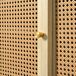 Aparador Retro de Madera y Ratán con 3 Puertas y 3 Cajones Aparador Retro de Madera y Ratán con 3 Puertas y 3 Cajones Roble