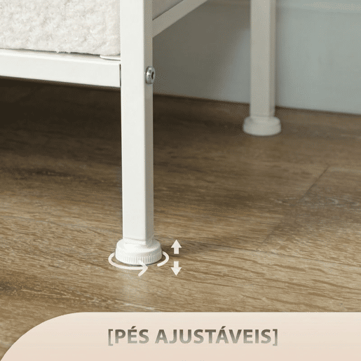 HOMCOM Cómoda com 8 Gavetas em Borreguito Sintético e Estação de Carregamento USB Tipo-C, Estrutura em Aço para Quarto ou Hall Creme HOMCOM Cómoda com 8 Gavetas em Borreguito Sintético e Estação de Carregamento USB Tipo-C, Estrutura em Aço para Quarto ou Hall Creme