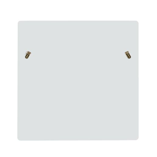 Espelho de parede quadrado 80x80 cm - moldura em madeira branca, design moderno e intemporal - branco Espelho de parede quadrado 80x80 cm - moldura em madeira branca, design moderno e intemporal - branco