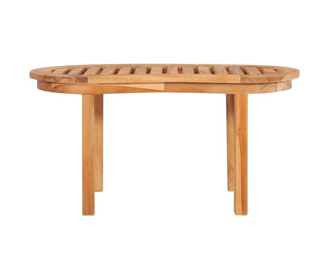 Mesa de café - mesa de centro de madera maciza de teca 90x50x45 cm