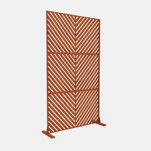 Parede divisória Kekan aço 180 x 90 cm Ferrugem nobre casa.pro