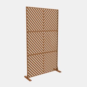 Parede divisória Kekan aço 180 x 90 cm Castanho casa.pro