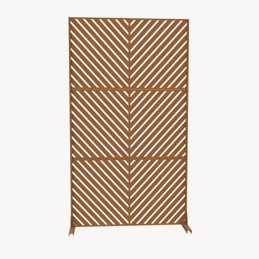 Parede divisória Kekan aço 180 x 90 cm Castanho casa.pro Parede divisória Kekan aço 180 x 90 cm Castanho casa.pro