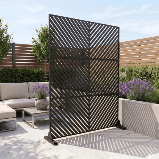 Parede divisória Kekan aço 180 x 120 cm preto casa.pro Parede divisória Kekan aço 180 x 120 cm preto casa.pro