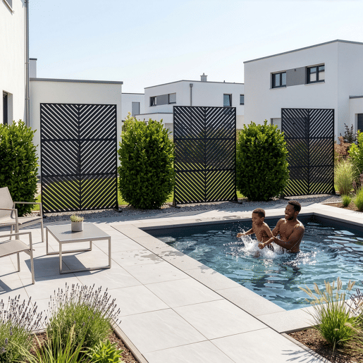 Parede divisória Kekan aço 180 x 120 cm preto casa.pro Parede divisória Kekan aço 180 x 120 cm preto casa.pro