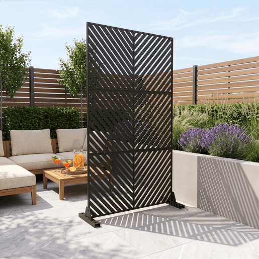 Parede divisória Kekan aço 180 x 90 cm preto casa.pro Parede divisória Kekan aço 180 x 90 cm preto casa.pro