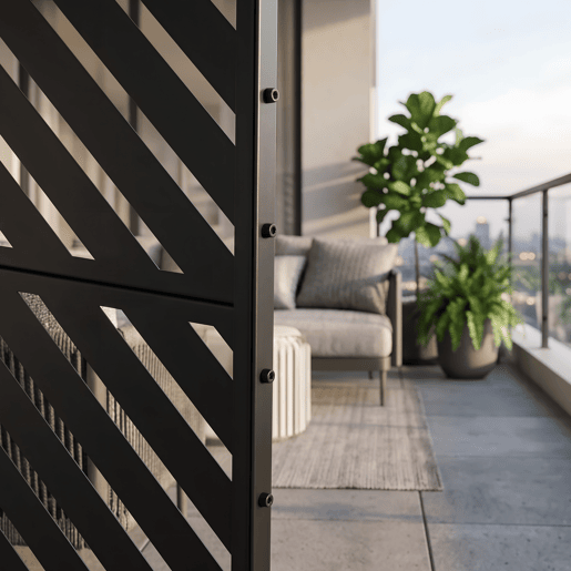 Parede divisória Kekan aço 180 x 90 cm preto casa.pro Parede divisória Kekan aço 180 x 90 cm preto casa.pro