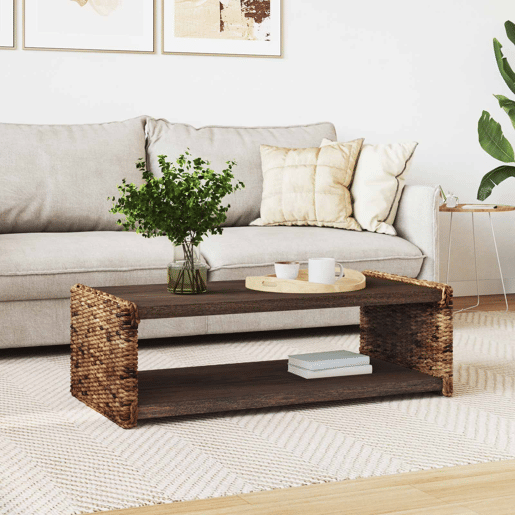 Mesa de Centro, Mesa baixa, Natural 110 x 55 x 35 cm Madeira de Mogno Sólida Mesa de Centro, Mesa baixa, Natural 110 x 55 x 35 cm Madeira de Mogno Sólida