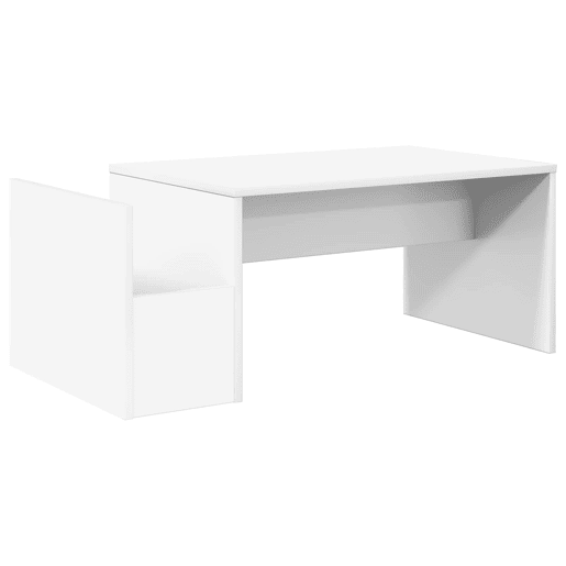 Mesa de Centro, Mesa baixa, Branco 90 x 45 x 35 cm Madeira processada