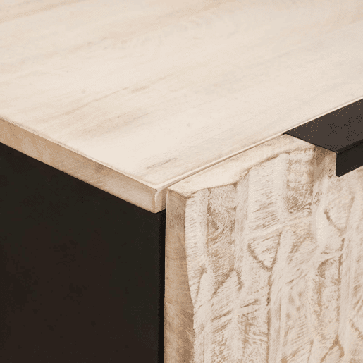 Mesa de Centro, Mesa baixa, Branco 80 x 50 x 40 cm Madeira de manga maciça Mesa de Centro, Mesa baixa, Branco 80 x 50 x 40 cm Madeira de manga maciça
