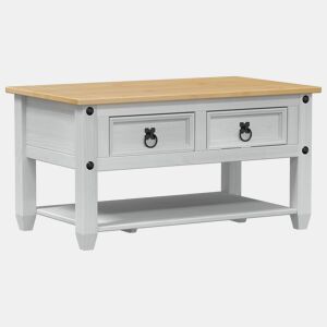 Mesa de Centro, Mesa baixa, com gaveta Branco 85 x 50 x 45 cm