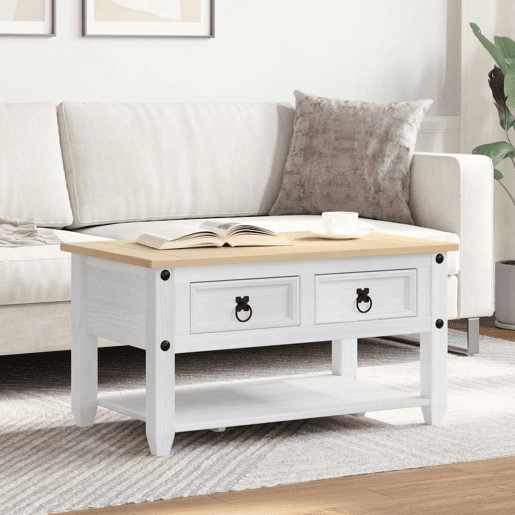 Mesa de Centro, Mesa baixa, com gaveta Branco 85 x 50 x 45 cm Mesa de Centro, Mesa baixa, com gaveta Branco 85 x 50 x 45 cm