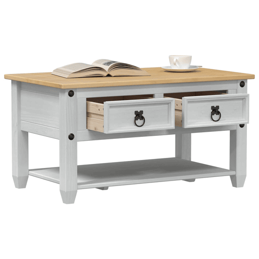Mesa de Centro, Mesa baixa, com gaveta Branco 85 x 50 x 45 cm Mesa de Centro, Mesa baixa, com gaveta Branco 85 x 50 x 45 cm