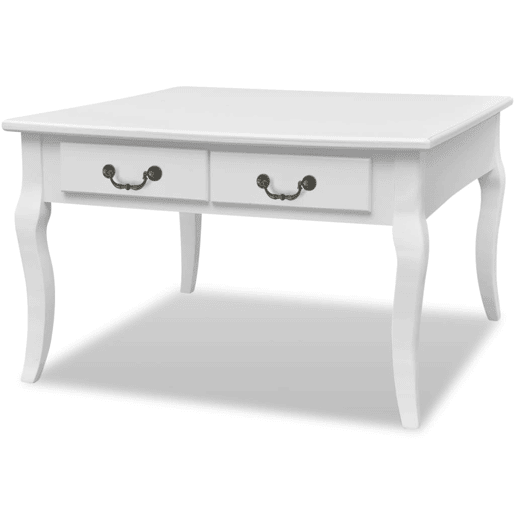 Mesa de Centro, Mesa baixa, com 4 gavetas branca Mesa de Centro, Mesa baixa, com 4 gavetas branca