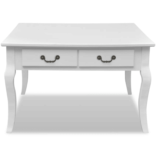 Mesa de Centro, Mesa baixa, com 4 gavetas branca Mesa de Centro, Mesa baixa, com 4 gavetas branca