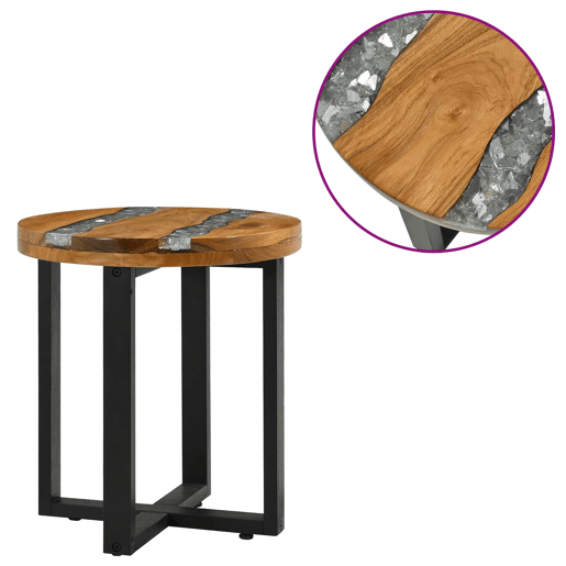 Mesa de Centro, Mesa baixa, Castanho 40 x 40 x 45 cm Madeira de Teca Sólida Mesa de Centro, Mesa baixa, Castanho 40 x 40 x 45 cm Madeira de Teca Sólida