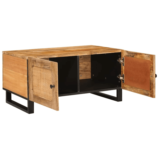 Mesa de Centro, Mesa baixa, Natural 80 x 50 x 40 cm Madeira de manga maciça Mesa de Centro, Mesa baixa, Natural 80 x 50 x 40 cm Madeira de manga maciça