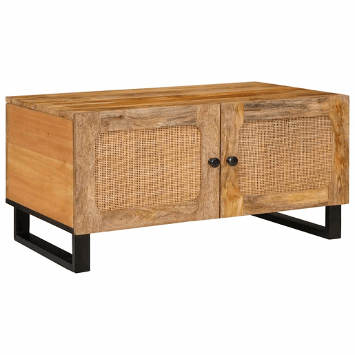 Mesa de Centro, Mesa baixa, Natural 80 x 50 x 40 cm Madeira de manga maciça Mesa de Centro, Mesa baixa, Natural 80 x 50 x 40 cm Madeira de manga maciça