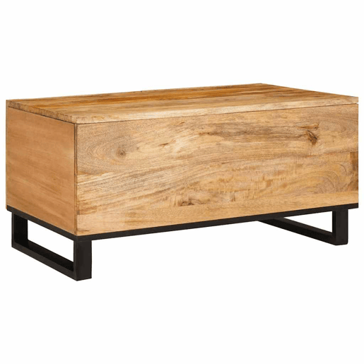 Mesa de Centro, Mesa baixa, Natural 80 x 50 x 40 cm Madeira de manga maciça Mesa de Centro, Mesa baixa, Natural 80 x 50 x 40 cm Madeira de manga maciça