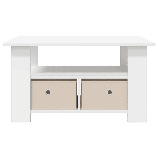 Mesa de Centro, Mesa baixa, Branco 77 x 55 x 42 cm Madeira processada Mesa de Centro, Mesa baixa, Branco 77 x 55 x 42 cm Madeira processada