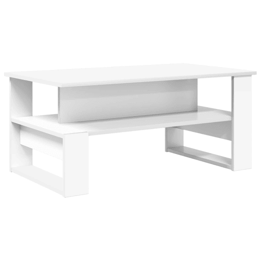 Mesa de Centro, Mesa baixa, Branco 90 x 50 x 40 cm Madeira processada Mesa de Centro, Mesa baixa, Branco 90 x 50 x 40 cm Madeira processada