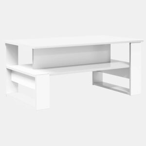Mesa de Centro, Mesa baixa, Branco 90 x 50 x 40 cm Madeira processada