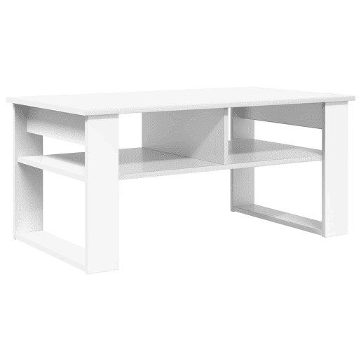 Mesa de Centro, Mesa baixa, Branco 96 x 54 x 44 cm Madeira processada Mesa de Centro, Mesa baixa, Branco 96 x 54 x 44 cm Madeira processada