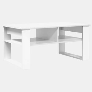 Mesa de Centro, Mesa baixa, Branco 96 x 54 x 44 cm Madeira processada