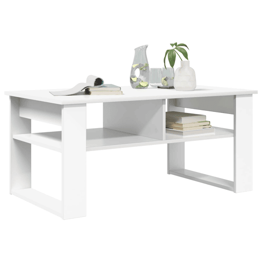 Mesa de Centro, Mesa baixa, Branco 96 x 54 x 44 cm Madeira processada Mesa de Centro, Mesa baixa, Branco 96 x 54 x 44 cm Madeira processada
