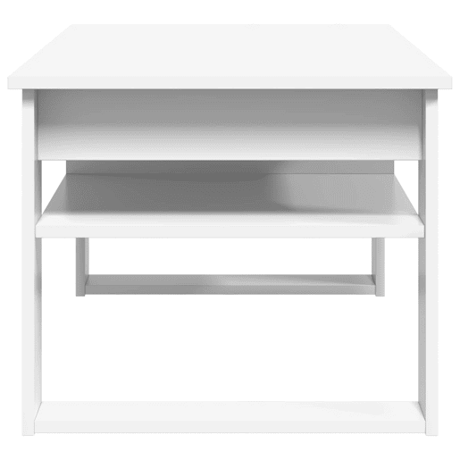 Mesa de Centro, Mesa baixa, Branco 96 x 54 x 44 cm Madeira processada Mesa de Centro, Mesa baixa, Branco 96 x 54 x 44 cm Madeira processada