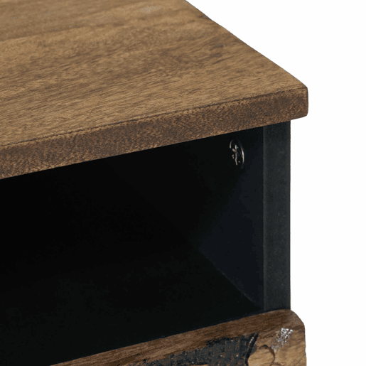 Mesa de Centro, Mesa baixa, Castanho 80 x 54 x 40 cm Madeira de manga maciça Mesa de Centro, Mesa baixa, Castanho 80 x 54 x 40 cm Madeira de manga maciça