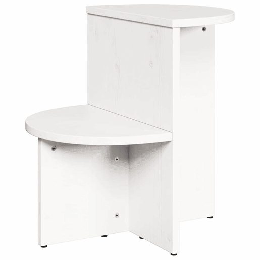 Mesa de Centro, Mesa baixa, Branco 50 x 40 x 50 cm Madeira de pinho maciça Mesa de Centro, Mesa baixa, Branco 50 x 40 x 50 cm Madeira de pinho maciça