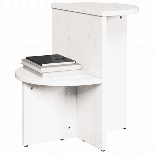 Mesa de Centro, Mesa baixa, Branco 50 x 40 x 50 cm Madeira de pinho maciça Mesa de Centro, Mesa baixa, Branco 50 x 40 x 50 cm Madeira de pinho maciça