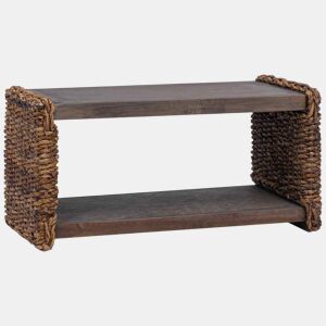 Mesa de Centro, Mesa baixa, Natural 70 x 35 x 35 cm Madeira de Mogno Sólida