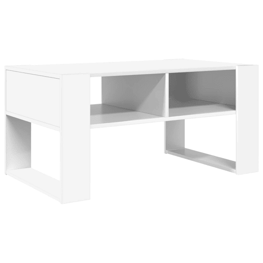 Mesa de Centro, Mesa baixa, Branco 92 x 53 x 45 cm Madeira processada