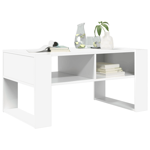Mesa de Centro, Mesa baixa, Branco 92 x 53 x 45 cm Madeira processada