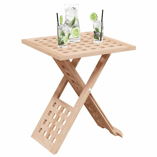 Mesa de Centro, Mesa baixa, Castanho 33 x 33 x 40,5 cm Madeira de Noz Maciça Mesa de Centro, Mesa baixa, Castanho 33 x 33 x 40,5 cm Madeira de Noz Maciça