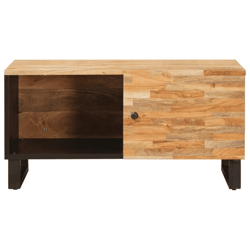 Mesa de Centro, Mesa baixa, Castanho 80 x 50 x 40 cm Madeira de manga maciça