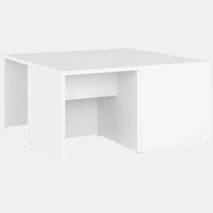 4 pcs Mesas de Centro - Mesas baixas 33x33x33 cm derivados de madeira branco