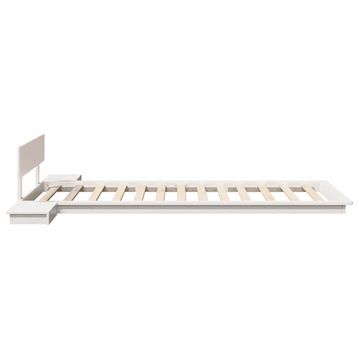 Estrutura de cama de solteiro - Branco 90 x 190 cm madeira