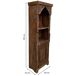 Estantería librería de madera acabado artesanal Estantería librería de madera acabado artesanal Marrón