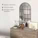 Espejo de Pared Vidrio, Metal HOMCOM Espejo de Pared Vidrio, Metal HOMCOM Negro