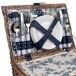 Cesta de picnic 4 servicios Cesta de picnic 4 servicios Azul Marino