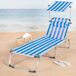 Aktive - Pack 2 tumbonas playa plegables aluminio con parasol Aktive - Pack 2 tumbonas playa plegables aluminio con parasol Azul