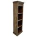 Estantería librería de madera acabado artesanal Estantería librería de madera acabado artesanal Marrón