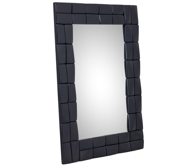 Espejo de madera negro 62x2.5x84h cm